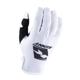 Kenny Racing Full Finger Gloves - White