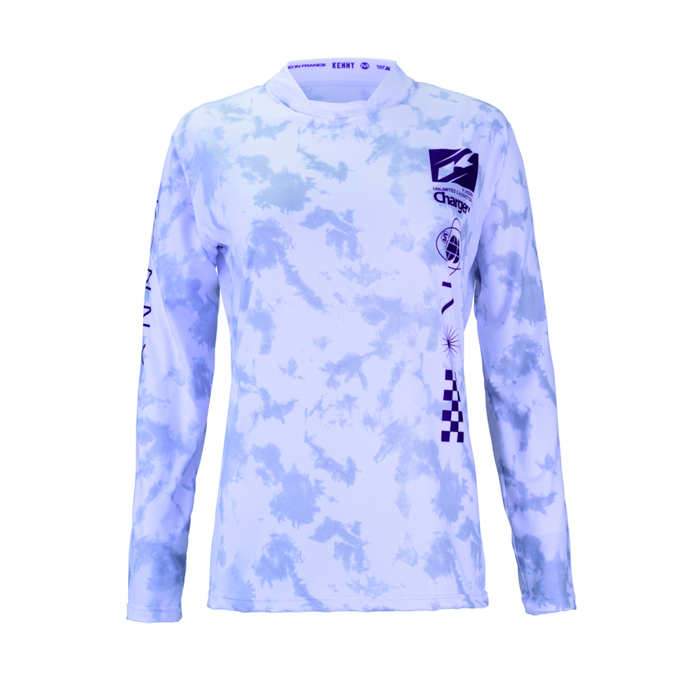 Kenny Charger Long Sleeves Women's Jersey - Dye White