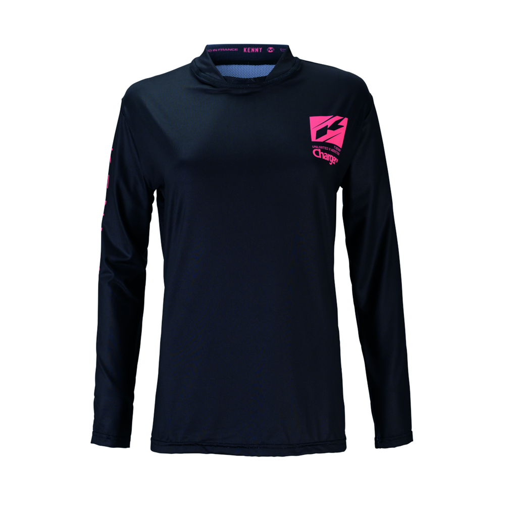 Kenny Charger Racing Women's Long Sleeves Jercey - Black