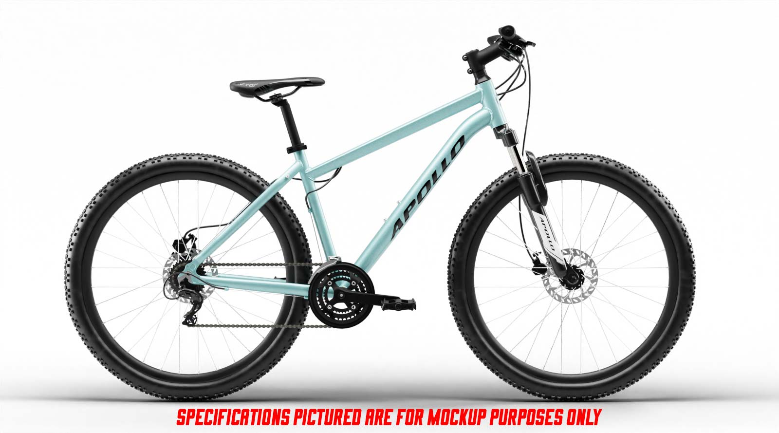Apollo Aspire 10 WS 27.5 Extra Small - Gloss Ice Blue/Black