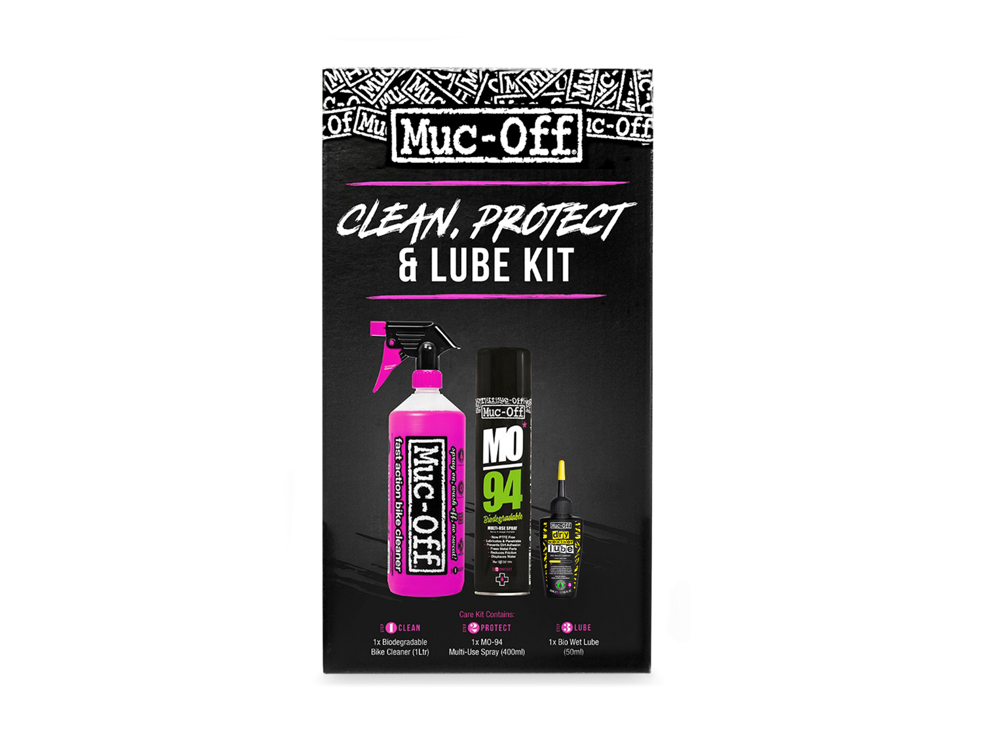 Muc-Off Clean/Protect/Lube - Dry - Bike Claning Kit