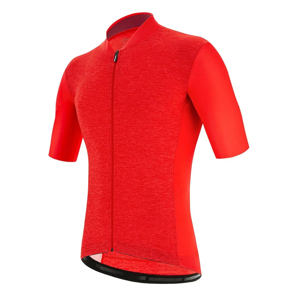 Santini Colore Puro Classic Short Sleeve Men's Jersey - Red