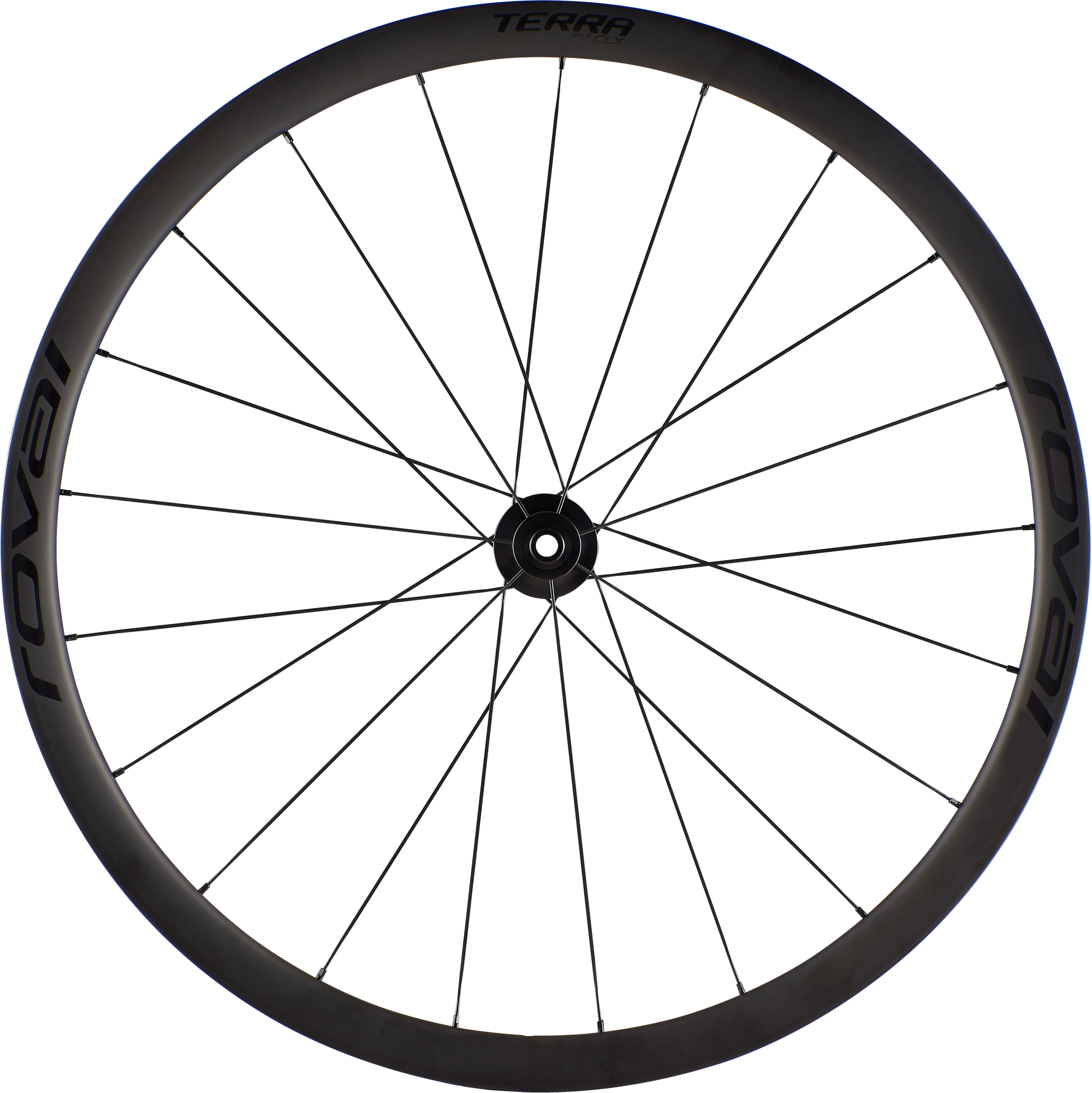 Specialized Roval Terra CLX – Front - Satin Carbon/Gloss Black