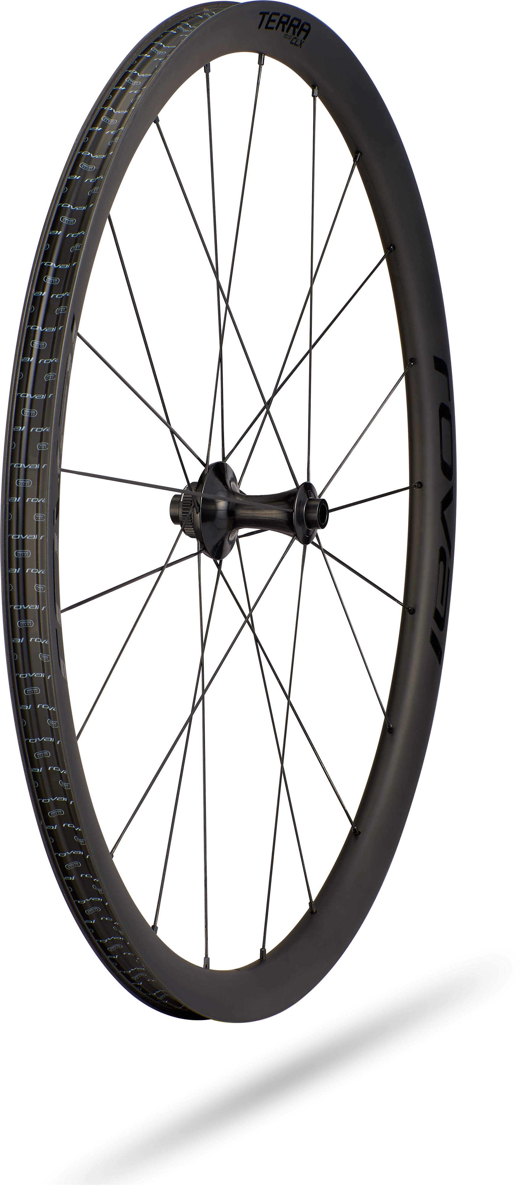 Specialized Roval Terra CLX – Front - Satin Carbon/Gloss Black