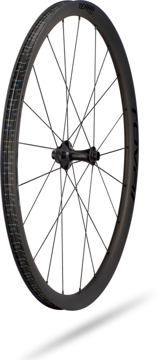 Specialized Roval Terra CLX – Front - Satin Carbon/Gloss Black