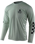 TLD 22 FLOWLINE LONG SLEEVE JERSEY SERVICE SMOKE GREEN