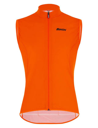 Santini Nebular Puro Windproof Vest Fluro Orange