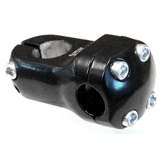 Bikelane Ahead Stem - 50mm Ext, 0 Degree, 28.6mm Dia., 31.8mm BB, Black - includes shim to suit 25.4mm steerer