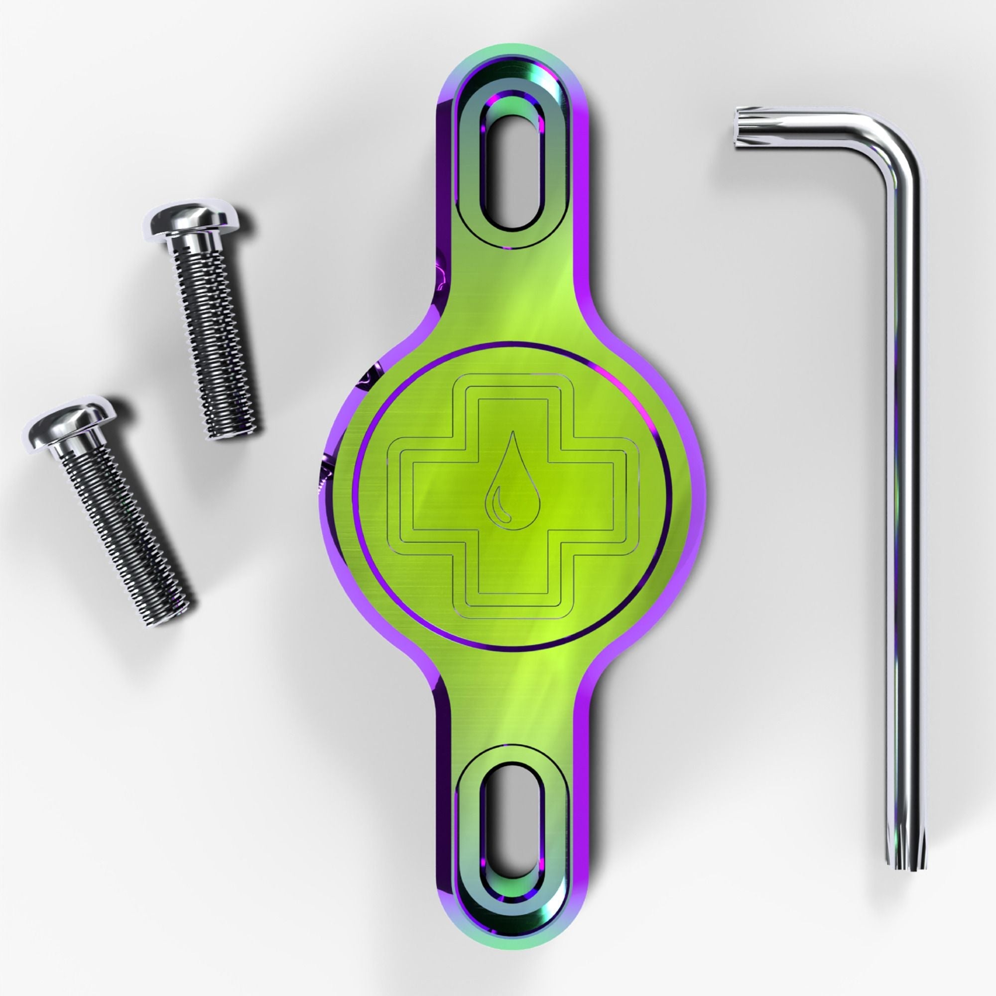 Muc-Off Secure Bicycle AirTag Holder - Iridescent