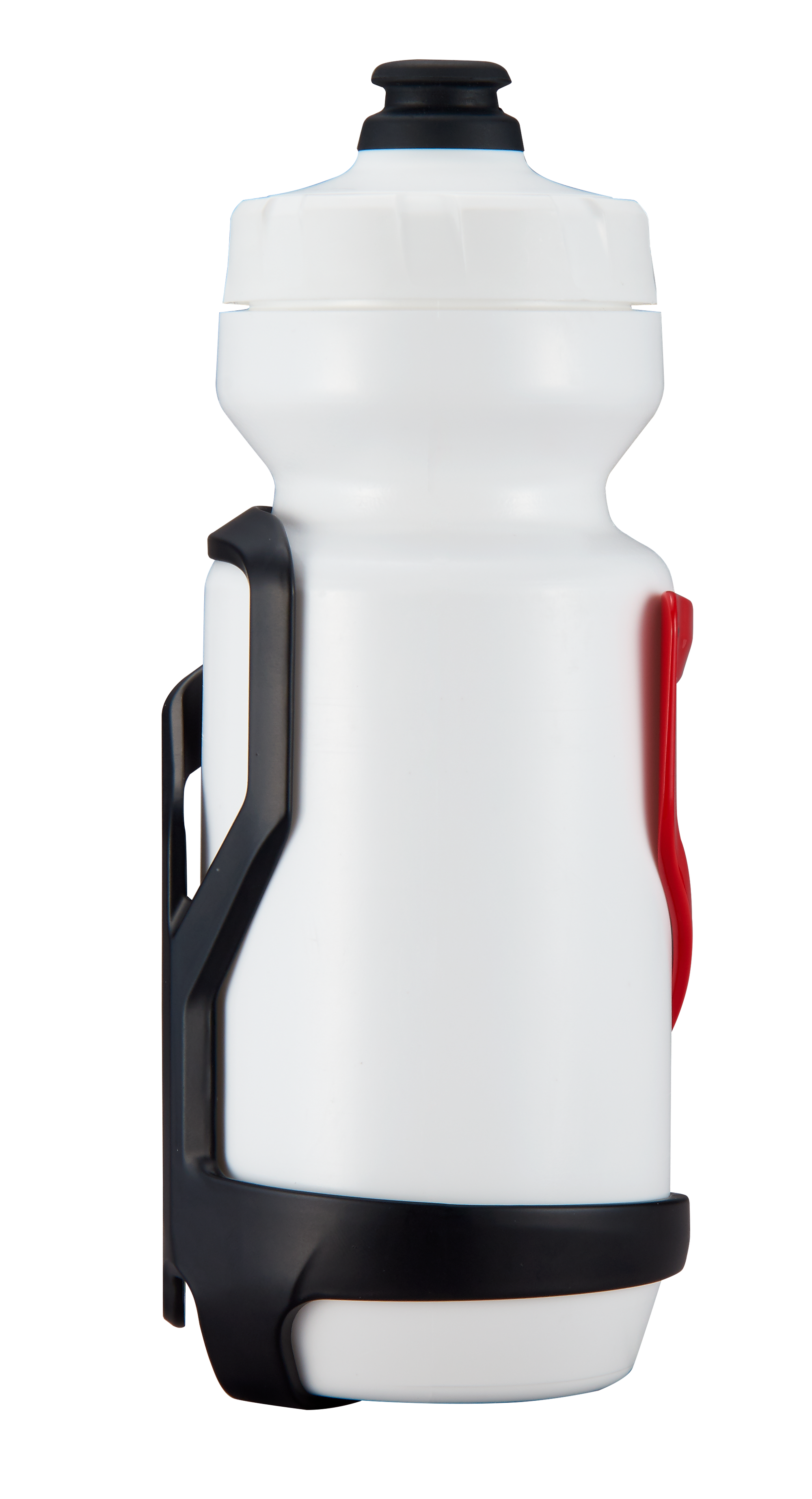 Specialized Zee Cage II – Left - Matte Black/Flo Red