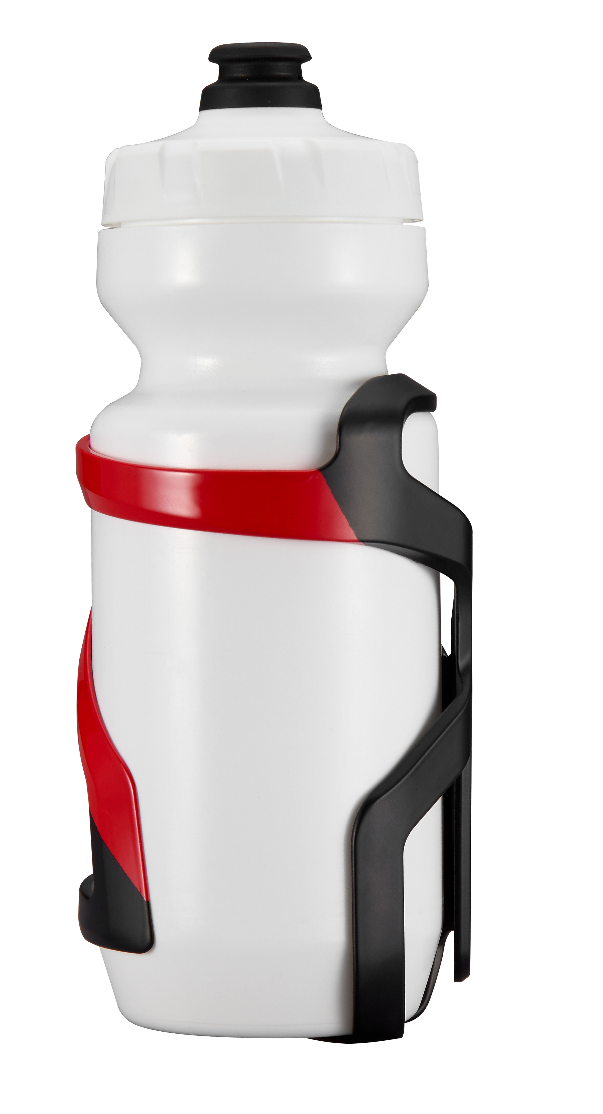 Specialized Zee Cage II – Left - Matte Black/Flo Red