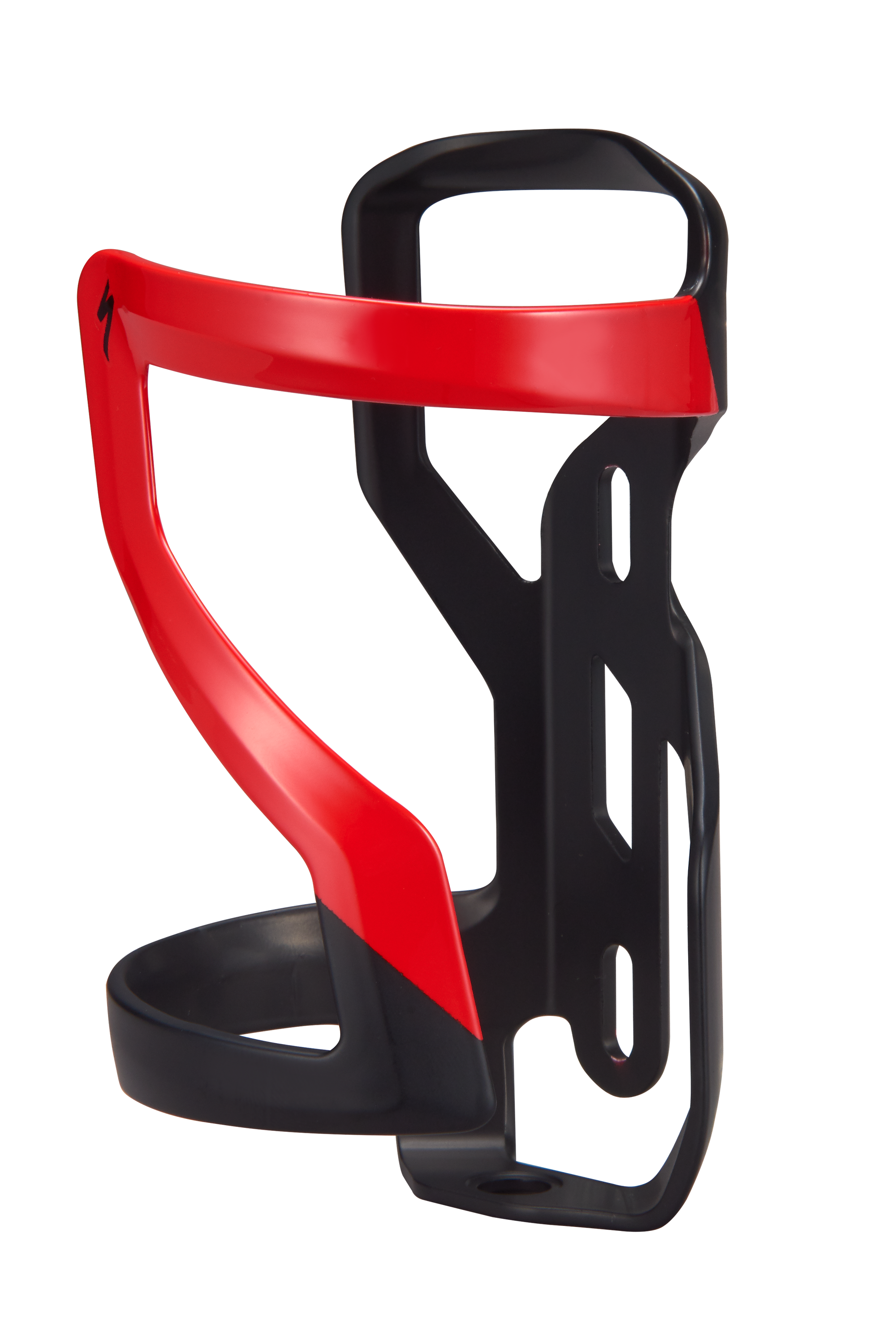 Specialized Zee Cage II – Left - Matte Black/Flo Red
