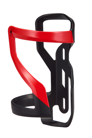 Specialized Zee Cage II – Left - Matte Black/Flo Red
