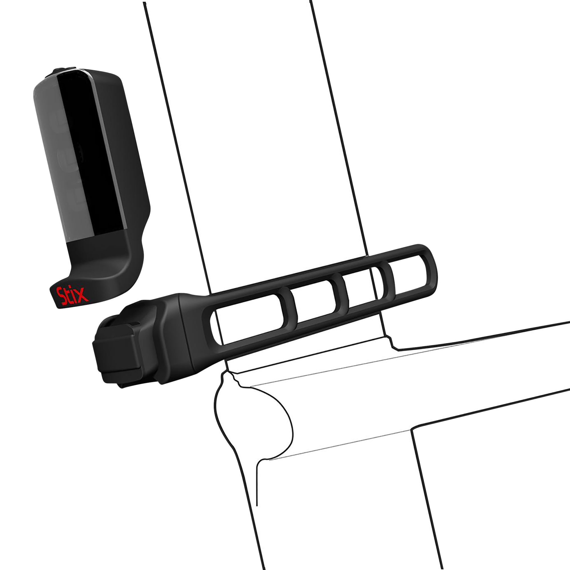 Specialized Stix Aero Strap Mount - Black