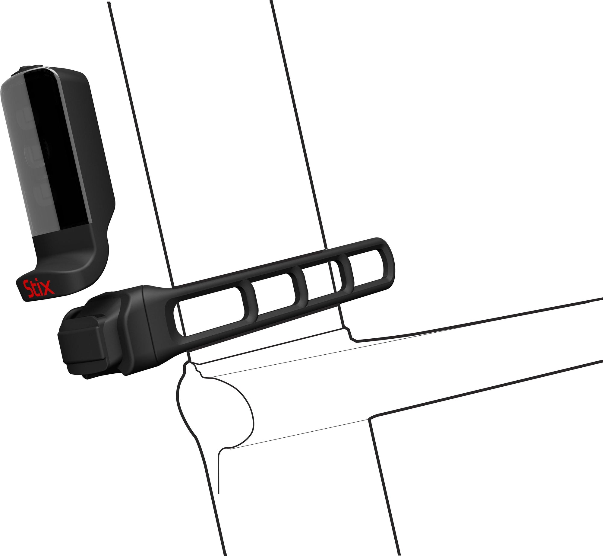 Specialized Stix Aero Strap Mount - Black