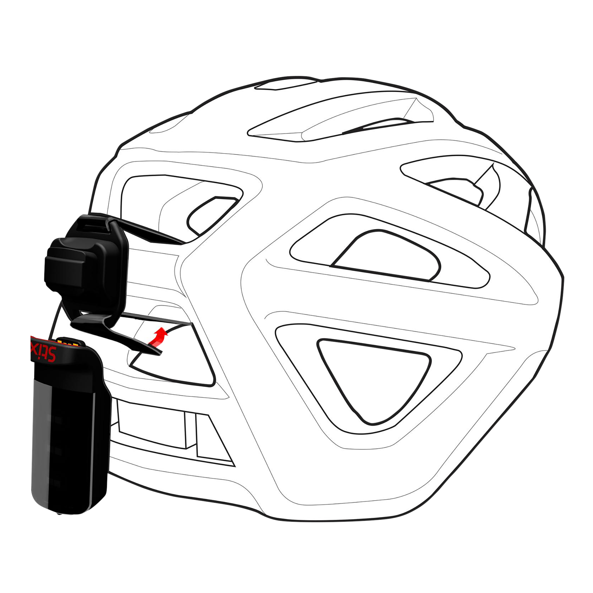 Specialized Stix Helmet Strap Mount - Black