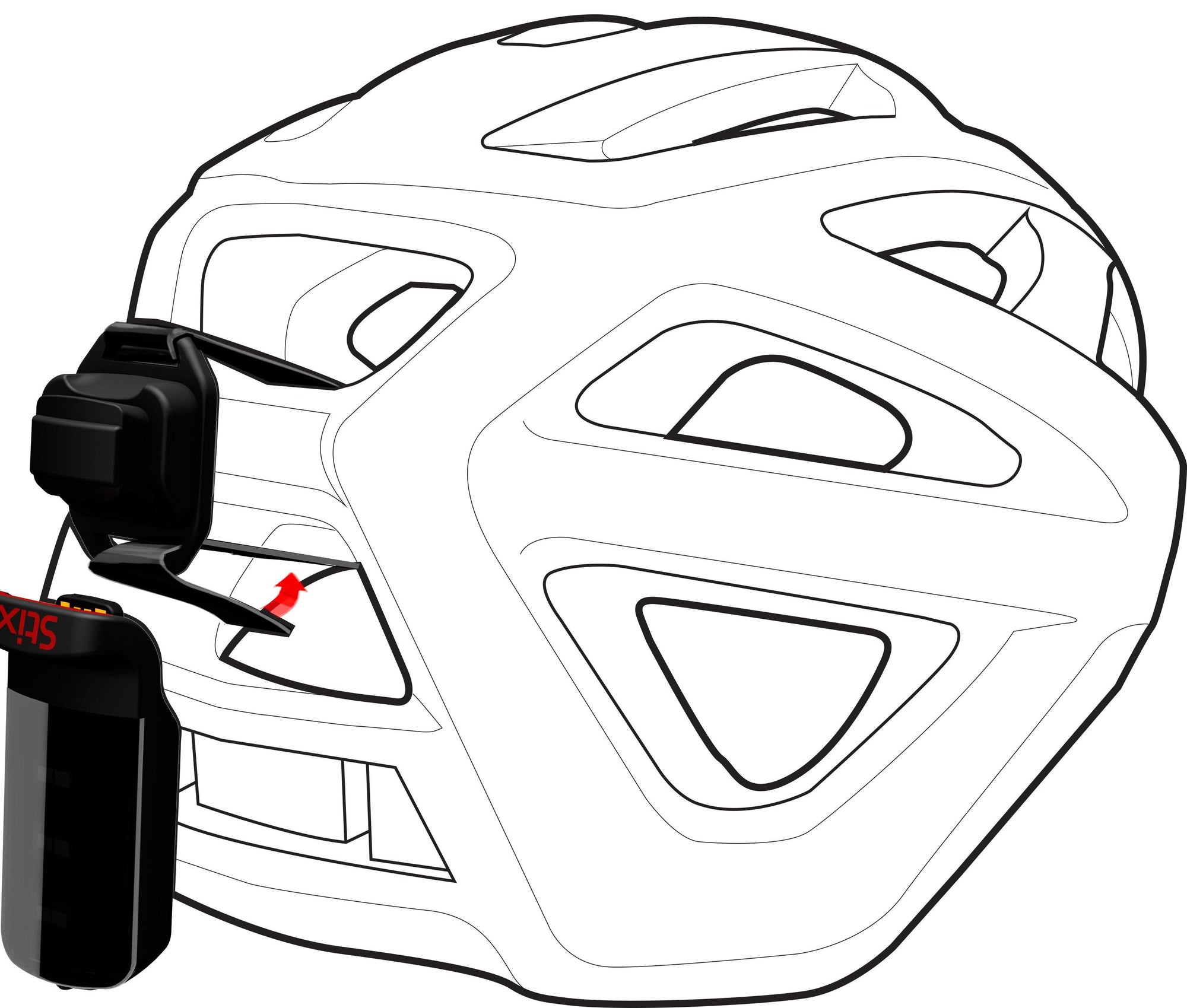 Specialized Stix Helmet Strap Mount - Black