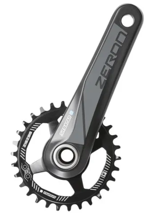 ZERON Chainwheel Set, 170mm x 30T. 1 x 10/11spd. BLACK