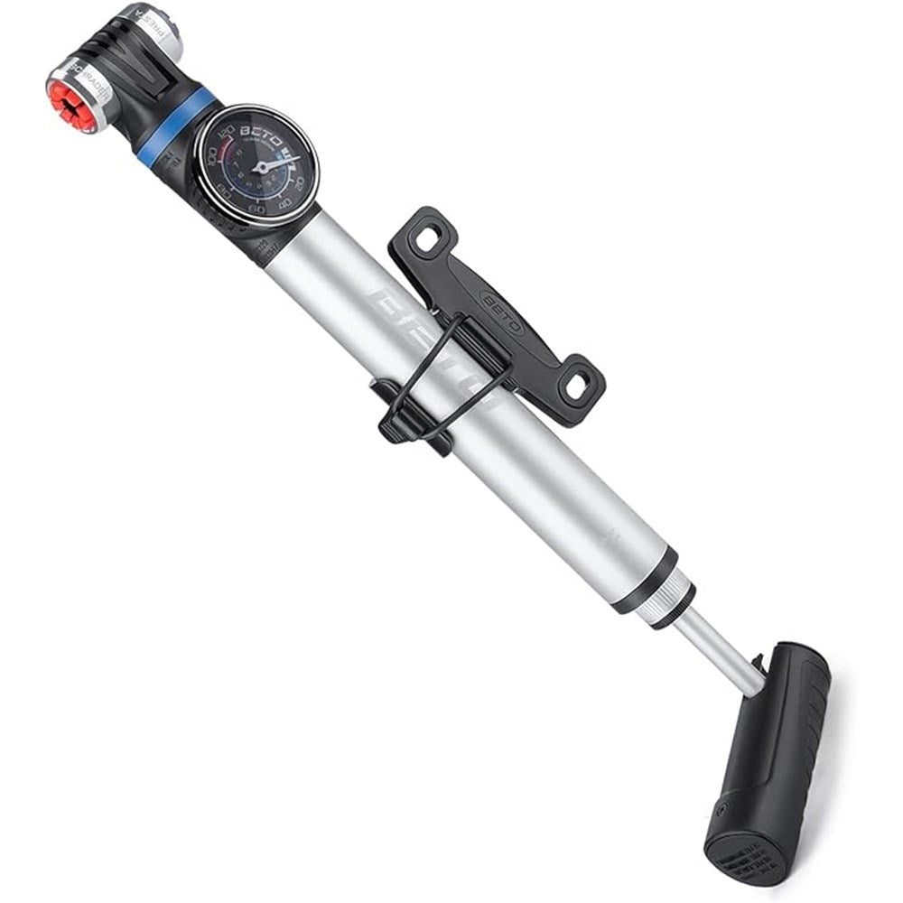 Beto Alloy MTB Pump With 1.5" Gauge Dual Valve EZ Head