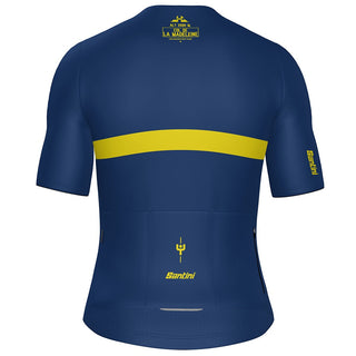 Santini TDF Col De La Madeleine Stage Short Sleeve Jersey - Blue