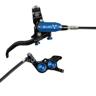 Hope Tech Evo GR4 Brake - Black / Blue - Front Black Cable
