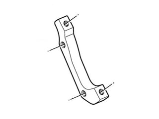 Shimano R160P/SA Disc Brake Mount Adapter - 160mm