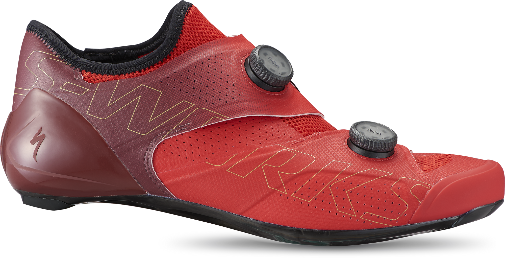 Specialized S-Works Ares Road Shoes - Flo Red/Maroon