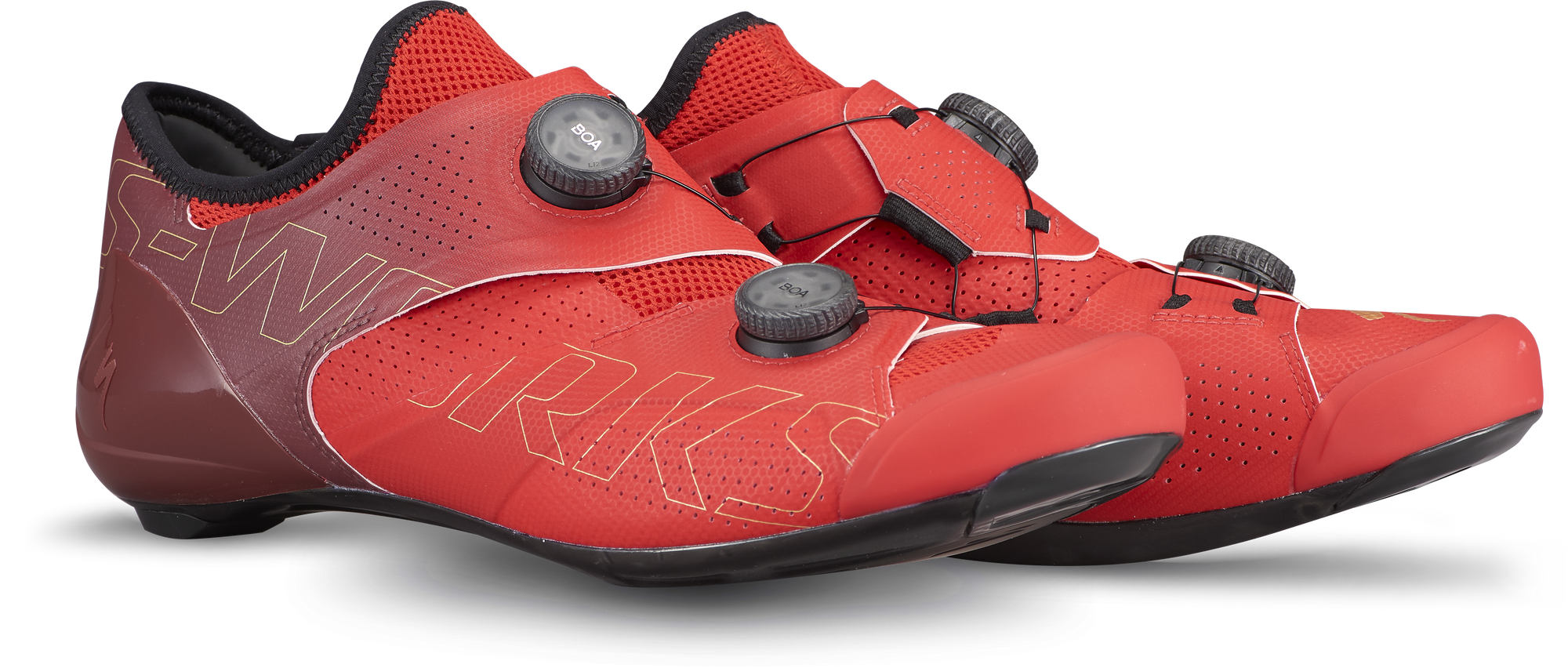 Specialized S-Works Ares Road Shoes - Flo Red/Maroon