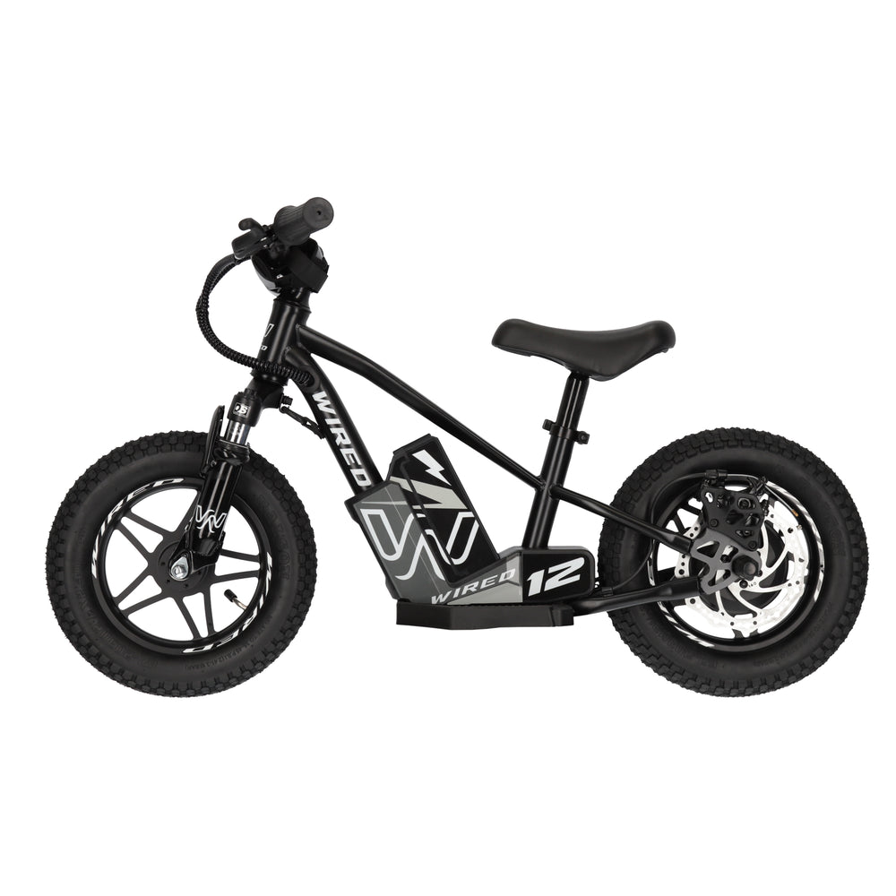 Wired MKII 12 Inch Electric Balance Bike - Matt Black