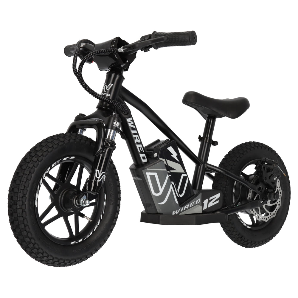 Wired MKII 12 Inch Electric Balance Bike - Matt Black