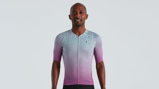 Specialized Men's SL Bicycledelics Jersey - Ice Papaya/Pro Blue