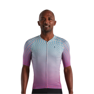 Specialized Men's SL Bicycledelics Jersey - Ice Papaya/Pro Blue