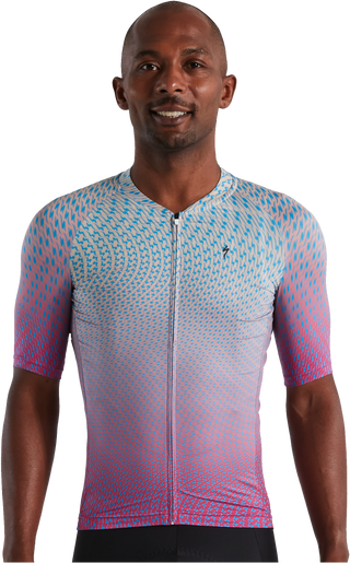 Specialized Men's SL Bicycledelics Jersey - Ice Papaya/Pro Blue