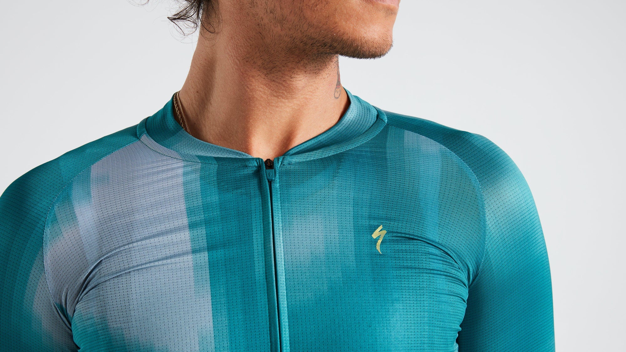 Specialized Men's SL Air Distortion Short Sleeve Jersey - Tropical Teal