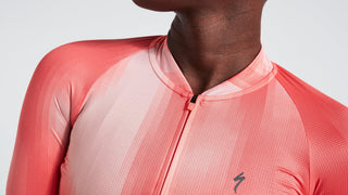 Specialized Women's SL Air Distortion Short Sleeve Jersey - Vivid Coral