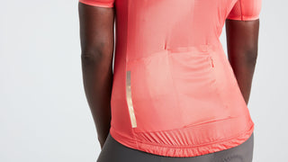 Specialized Women's SL Air Distortion Short Sleeve Jersey - Vivid Coral