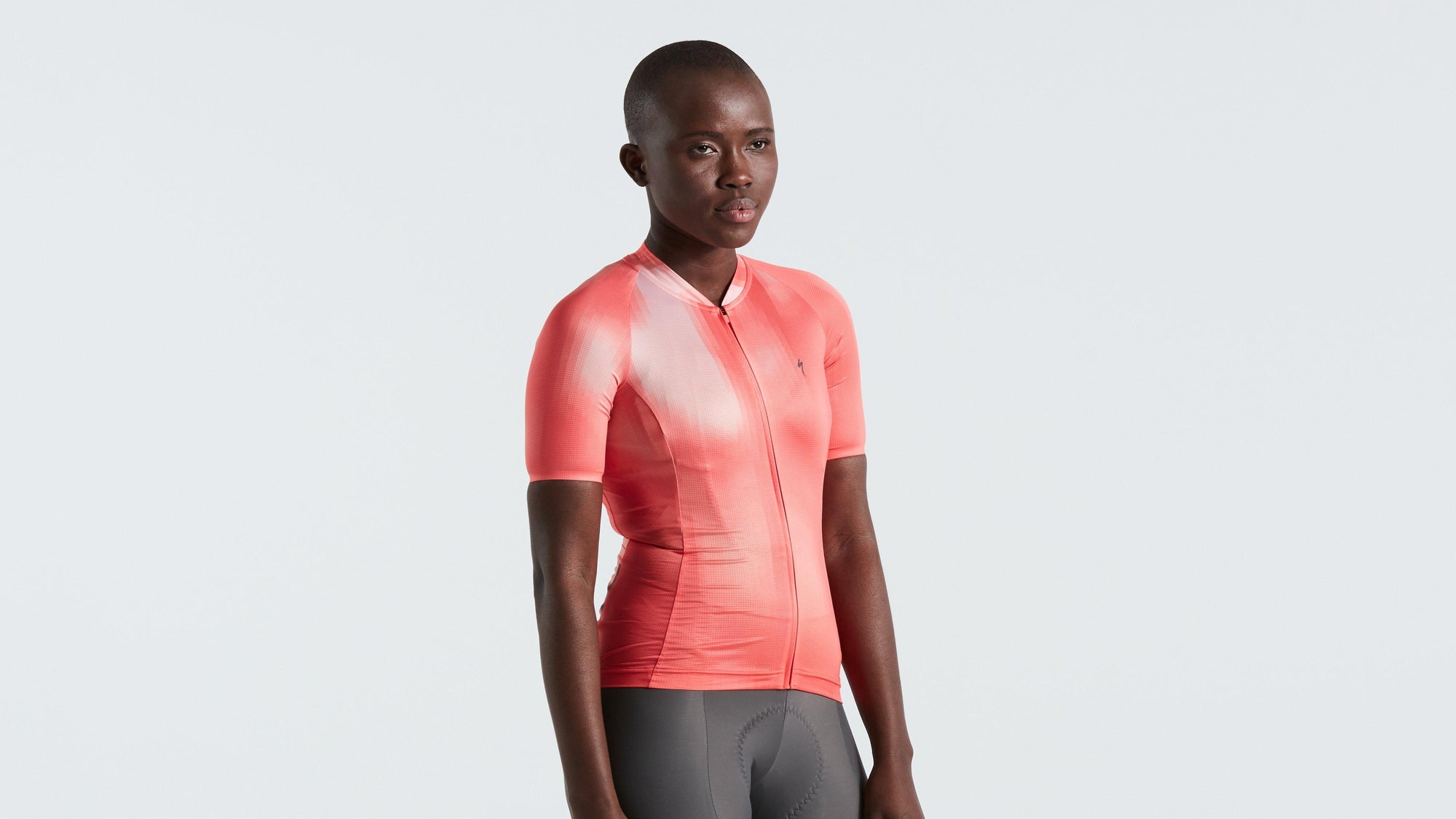 Specialized Women's SL Air Distortion Short Sleeve Jersey - Vivid Coral