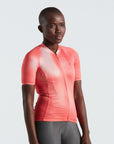 Specialized Women's SL Air Distortion Short Sleeve Jersey - Vivid Coral