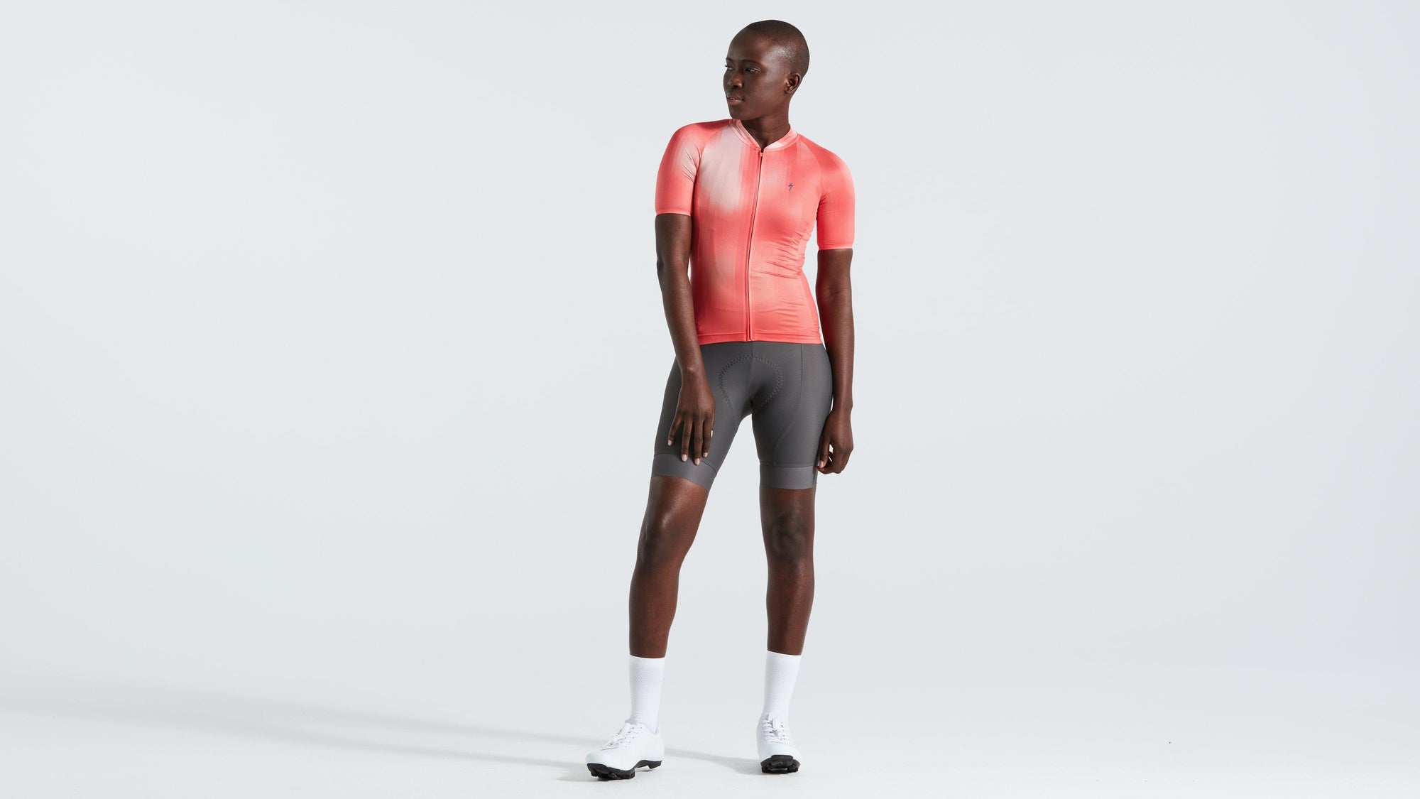 Specialized Women's SL Air Distortion Short Sleeve Jersey - Vivid Coral