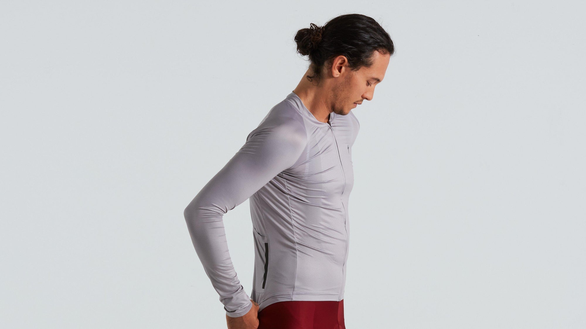 Specialized Men's SL Air Solid Long Sleeve Jersey - Silver