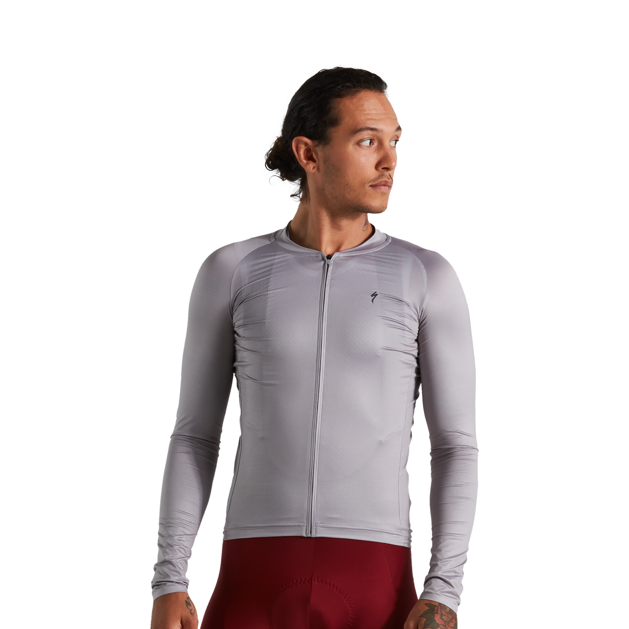 Specialized Men's SL Air Solid Long Sleeve Jersey - Silver