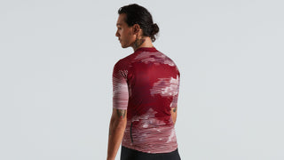 Specialized Men's SL Blur Short Sleeve Jersey - Maroon