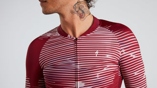 Specialized Men's SL Blur Short Sleeve Jersey - Maroon
