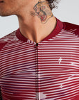 Specialized Men's SL Blur Short Sleeve Jersey - Maroon