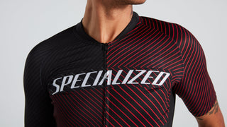 Specialized Men's SL+ Logo Stripe Short Sleeve Jersey - Black