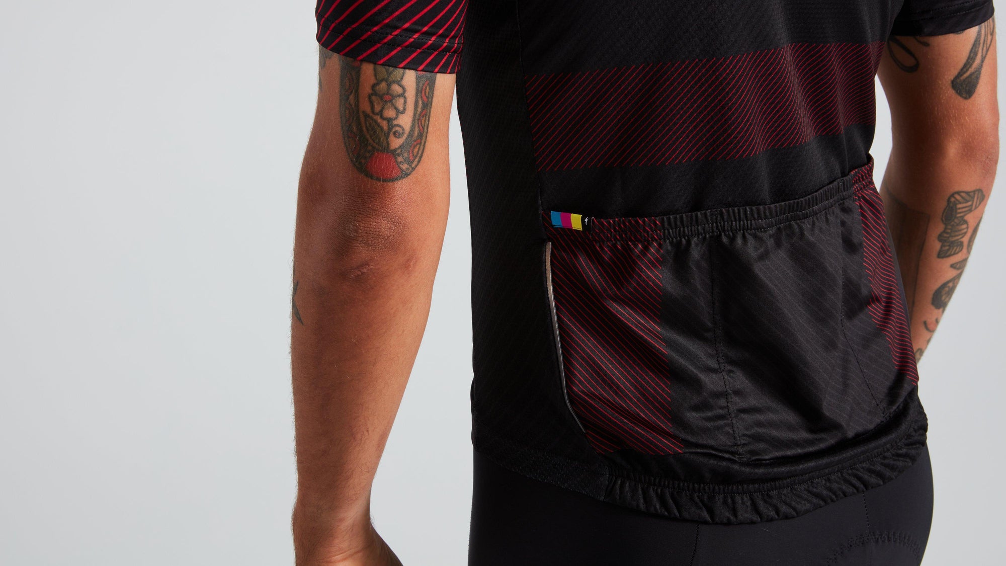 Specialized Men's SL+ Logo Stripe Short Sleeve Jersey - Black