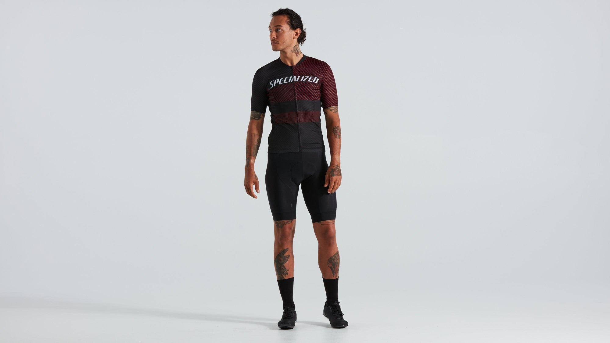 Specialized Men's SL+ Logo Stripe Short Sleeve Jersey - Black