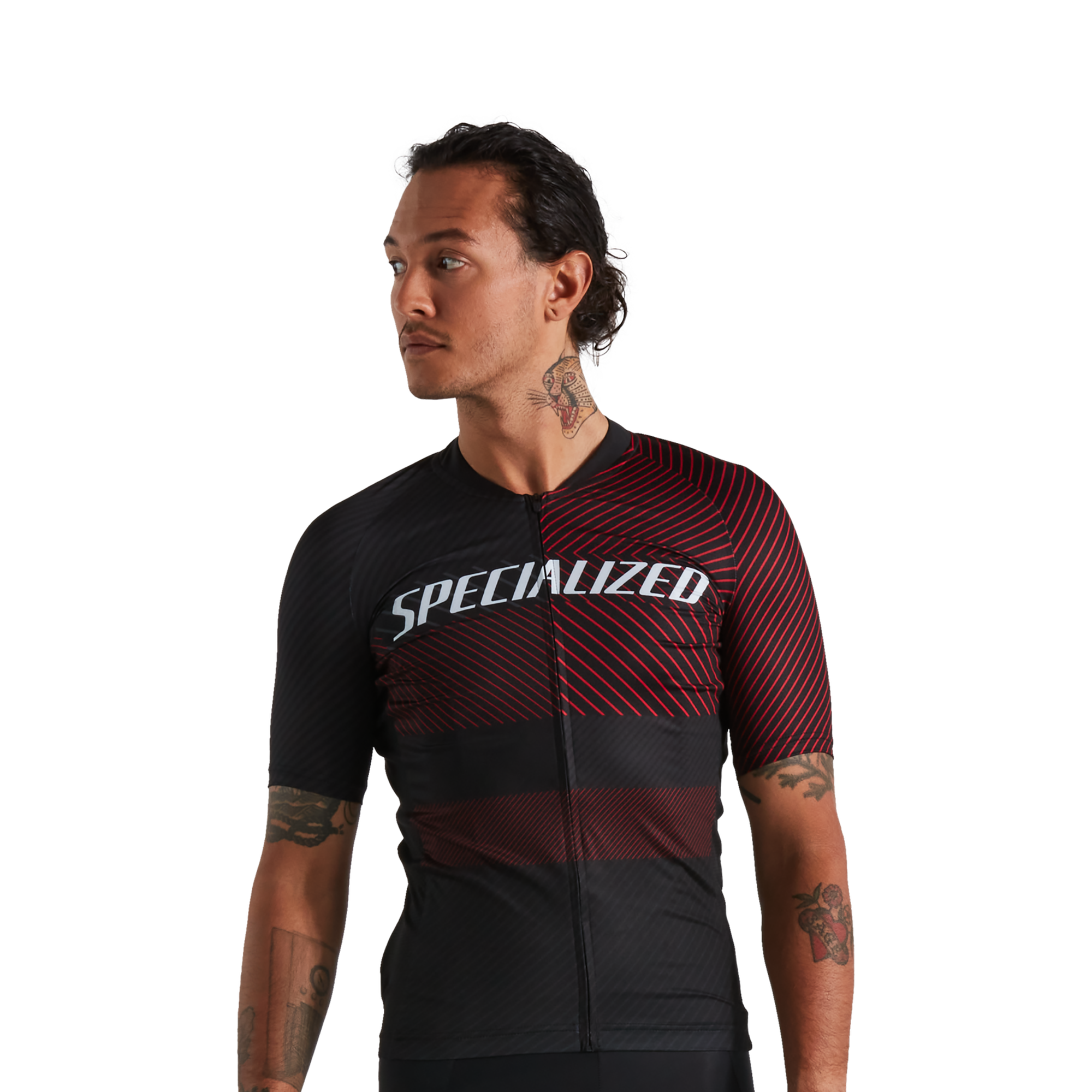 Specialized Men's SL+ Logo Stripe Short Sleeve Jersey - Black