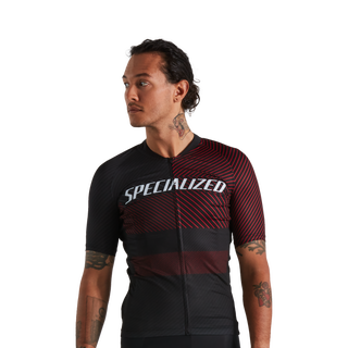 Specialized Men's SL+ Logo Stripe Short Sleeve Jersey - Black