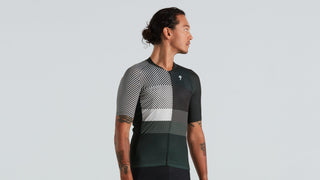Specialized Men's SL+ Logo Stripe Short Sleeve Jersey - Dark Moss Green